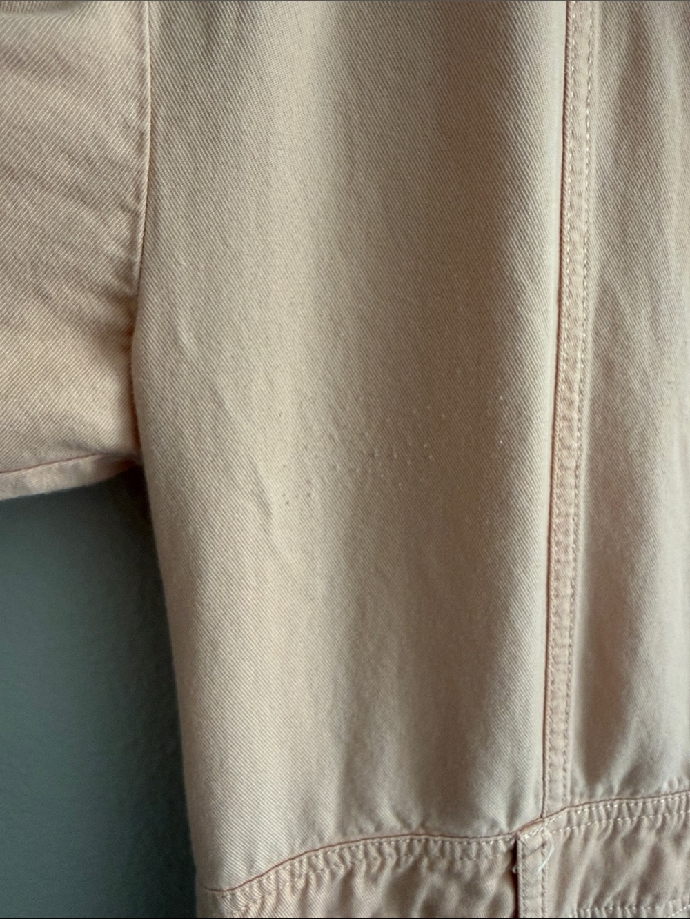 Madewell Peach Button-Front Jumpsuit - Picture 5 of 7
